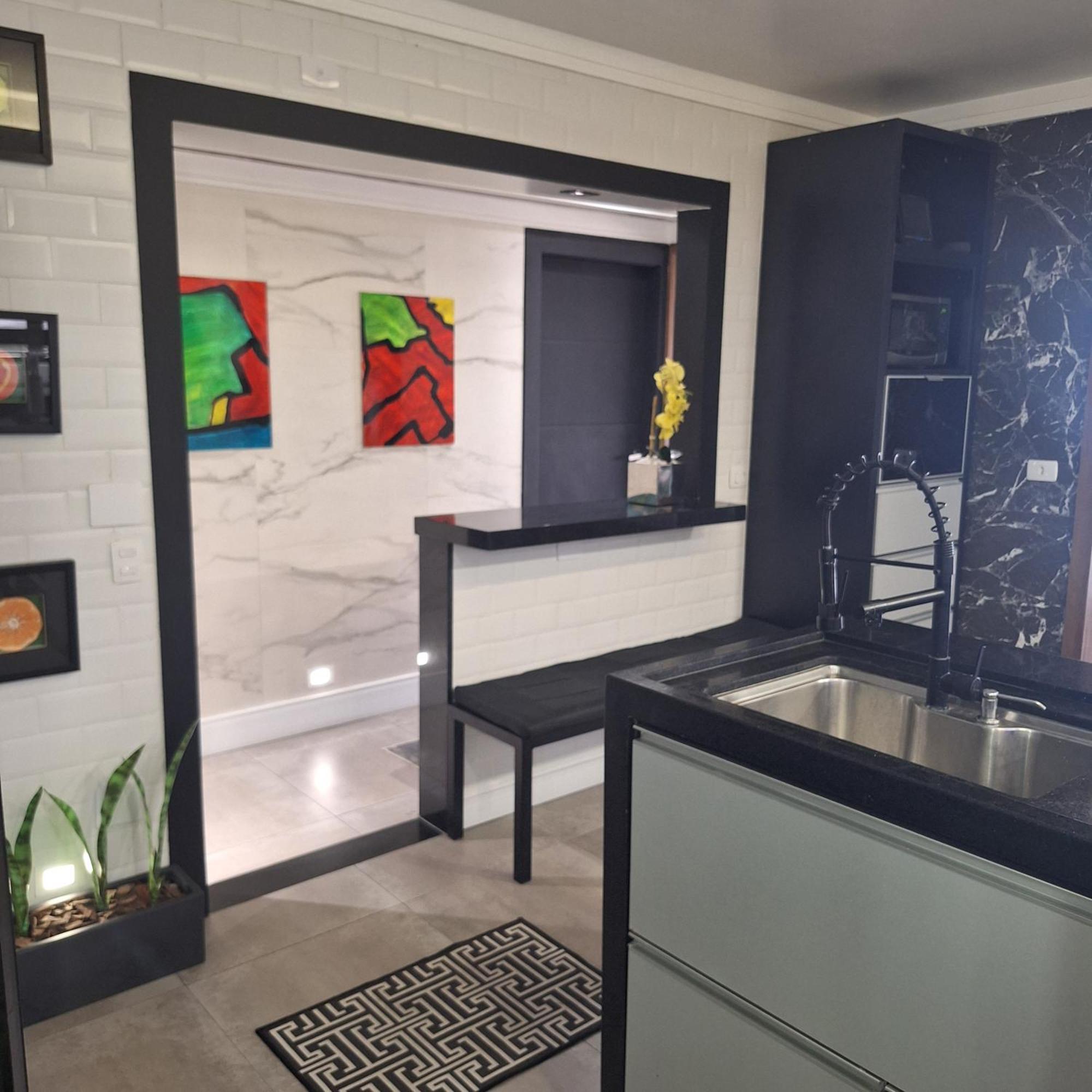 סנטוס Apartamento Frente Mar Moderno 130M2 מראה חיצוני תמונה