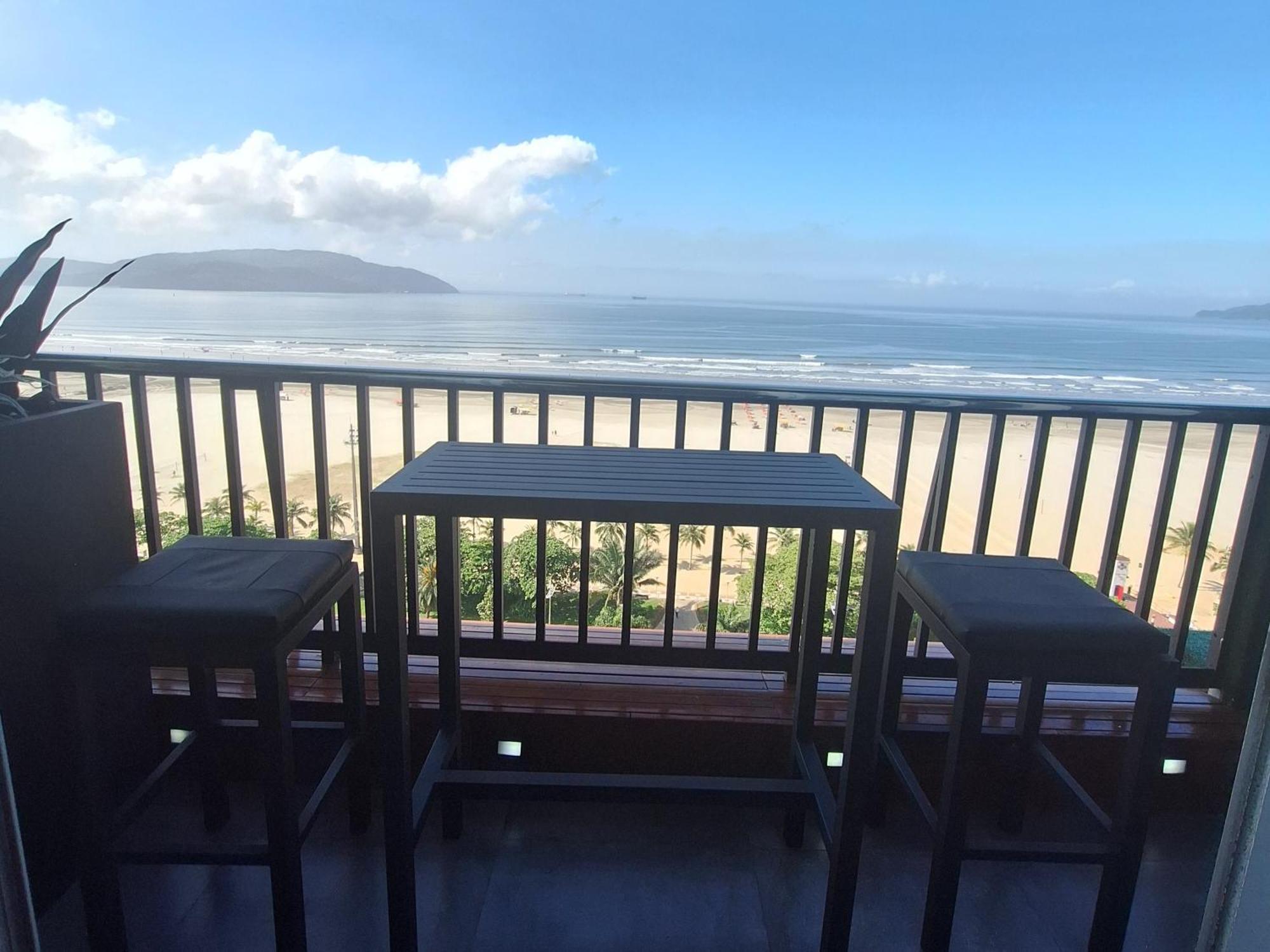 סנטוס Apartamento Frente Mar Moderno 130M2 מראה חיצוני תמונה